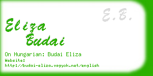 eliza budai business card